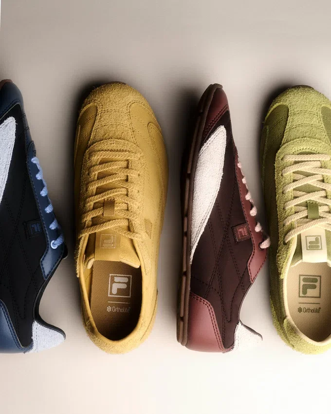 Ritmo-Sneaker für Damen aus gelbem Wildleder