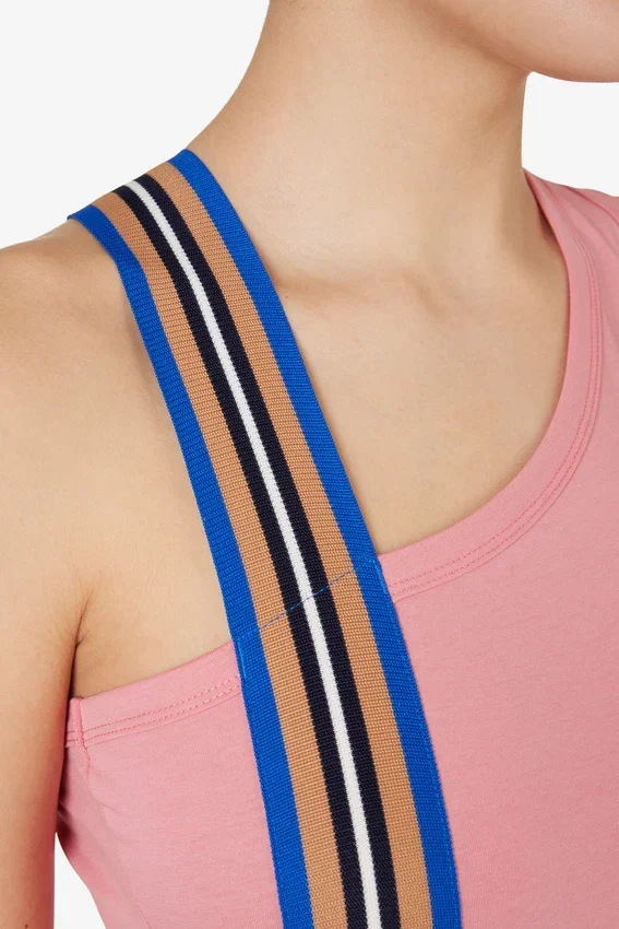 Rosa asymmetrisches Tanktop