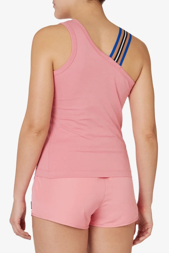 Rosa asymmetrisches Tanktop
