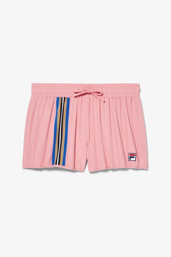 Rosa Shorts mit Banddetails