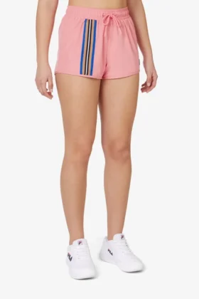 Rosa Shorts mit Banddetails