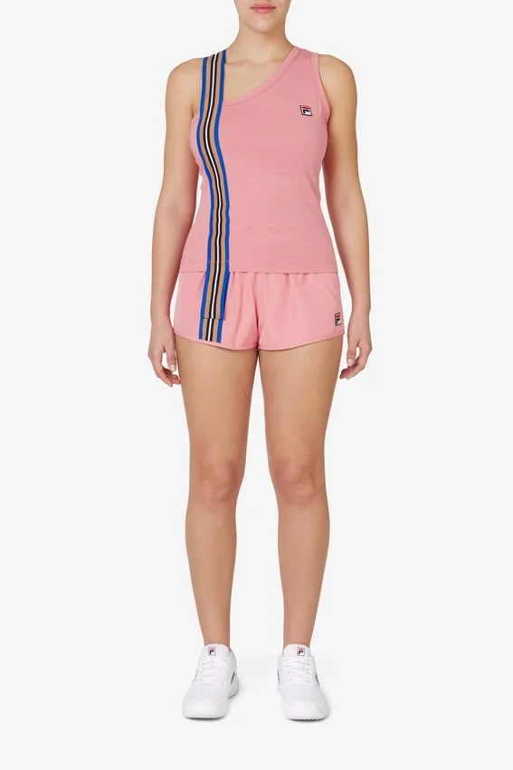 Rosa Shorts mit Banddetails