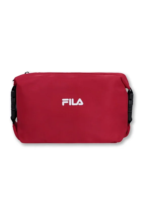 Rote Kosmetiktasche mit Logo