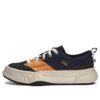Rutschfeste, strapazierfähige Low-Top-Schuhe aus Canvas „Blau, Grün, Orange“