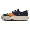 Rutschfeste, strapazierfähige Low-Top-Schuhe aus Canvas „Blau, Grün, Orange“