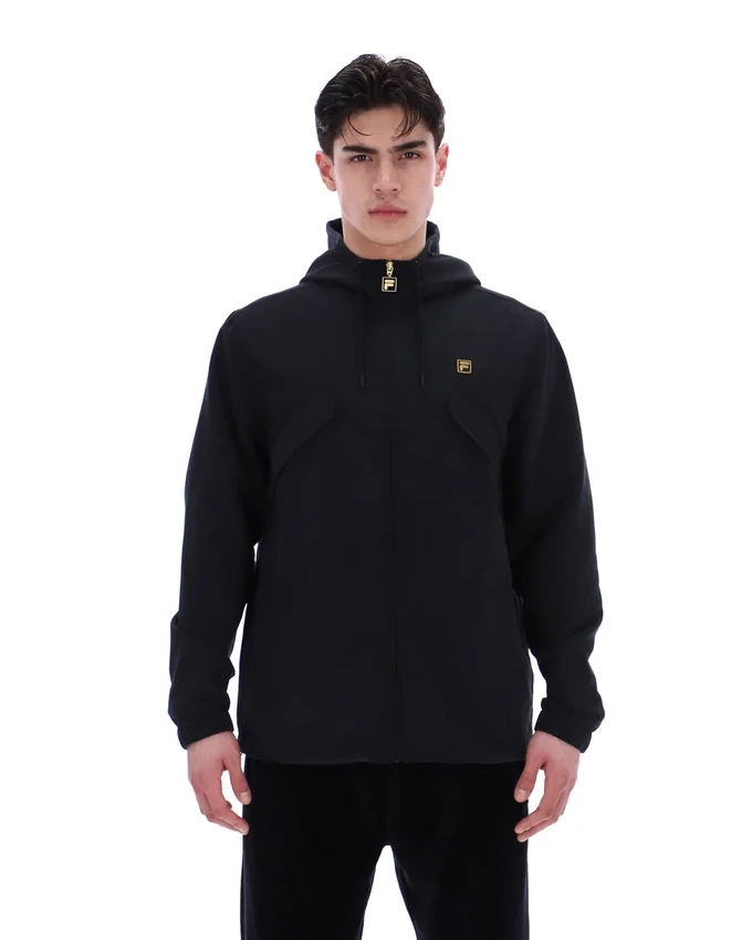 Schwarze Bunny-Leichtjacke