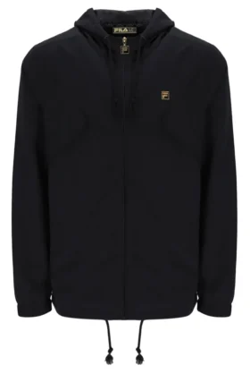 Schwarze Bunny-Leichtjacke