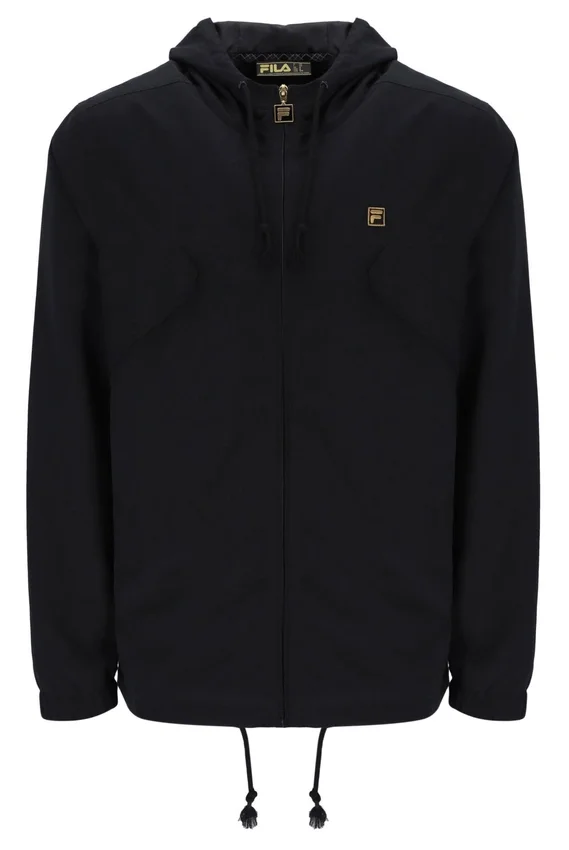 Schwarze Bunny-Leichtjacke