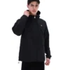 Schwarze Bunny-Leichtjacke