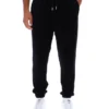 Schwarze Eddie-Velours-Jogginghose
