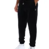 Schwarze Eddie-Velours-Jogginghose