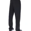 Schwarze Edward-Hose mit Fischgrätenmuster