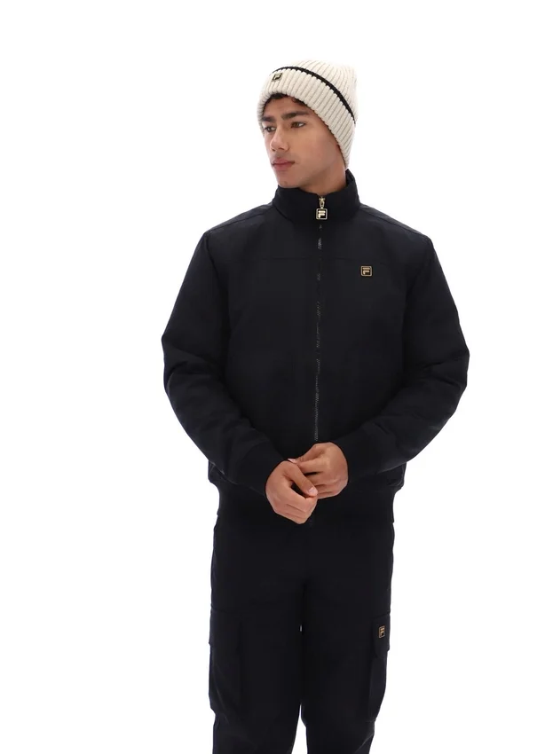 Schwarze Etton-Bomberjacke