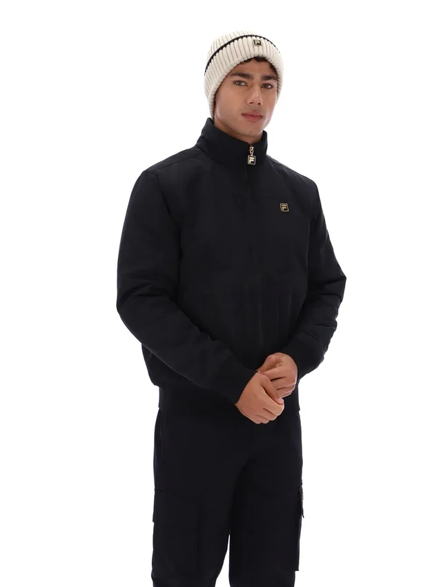 Schwarze Etton-Bomberjacke
