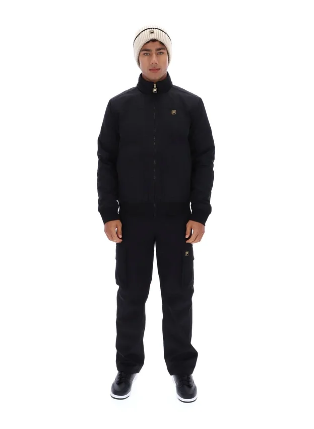 Schwarze Etton-Bomberjacke
