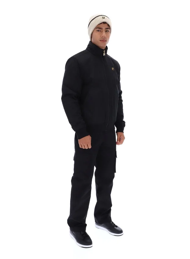 Schwarze Etton-Bomberjacke