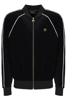 Schwarze Fella-Veloursjacke