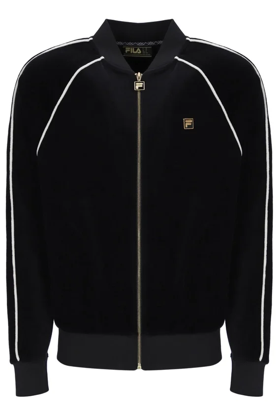 Schwarze Fella-Veloursjacke