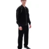 Schwarze Fella-Veloursjacke