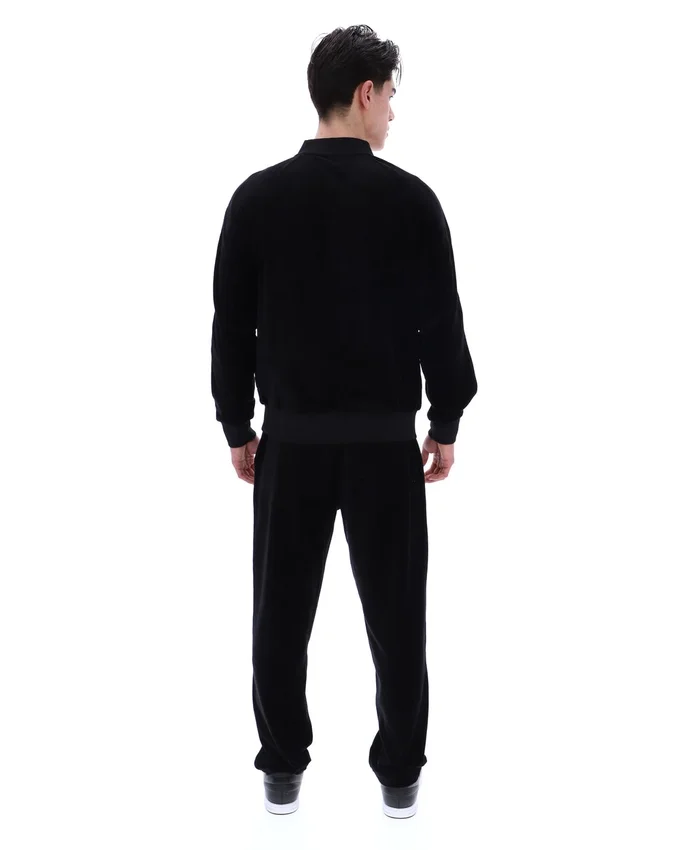 Schwarze Fella-Veloursjacke