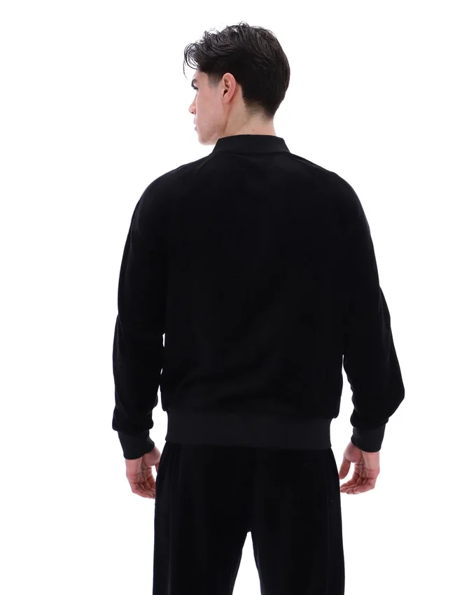 Schwarze Fella-Veloursjacke