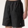 Schwarze Fila x Hailey Bieber Crinkle-Shorts