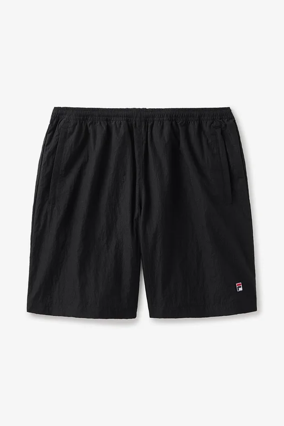 Schwarze Fila x Hailey Bieber Crinkle-Shorts