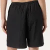 Schwarze Fila x Hailey Bieber Crinkle-Shorts