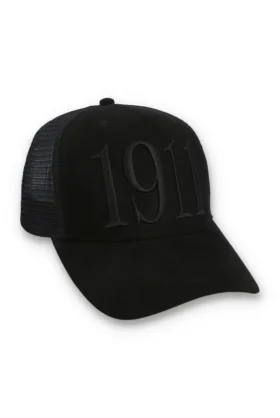 Schwarze Hazza Large 1911 Mesh-Kappe mit Stickerei