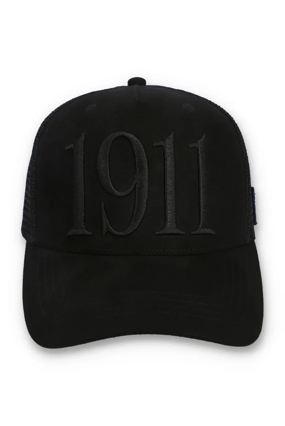 Schwarze Hazza Large 1911 Mesh-Kappe mit Stickerei