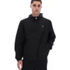 Schwarze Ian-Jacke mit durchgehendem Reißverschluss