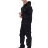 Schwarze Ian-Jacke mit durchgehendem Reißverschluss