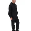 Schwarze Ian-Jacke mit durchgehendem Reißverschluss