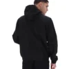 Schwarze Ian-Jacke mit durchgehendem Reißverschluss