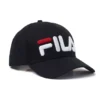 Schwarze Illa Snapback-Baseballkappe
