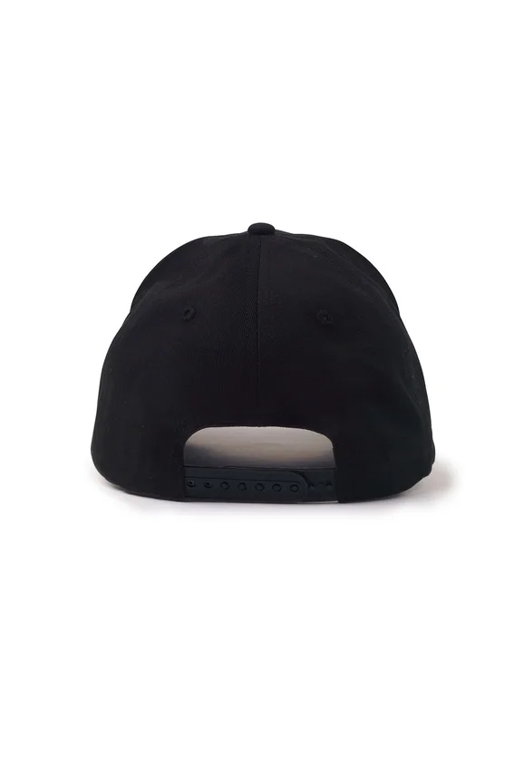 Schwarze Illa Snapback-Baseballkappe