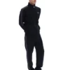 Schwarze Keith Trainingsjacke mit Kontrastnähten