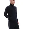 Schwarze Keith Trainingsjacke mit Kontrastnähten
