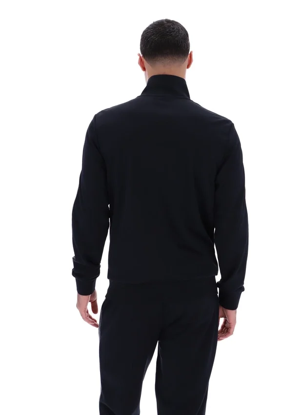 Schwarze Keith Trainingsjacke mit Kontrastnähten