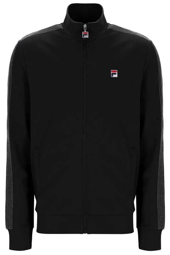 Schwarze Keith Trainingsjacke mit Kontrastnähten
