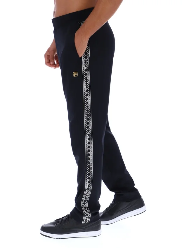 Schwarze Layton-Hose mit geradem Bein und Banddetail