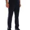 Schwarze Layton-Hose mit geradem Bein und Banddetail