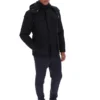 Schwarze Liam Cargo-Wattjacke