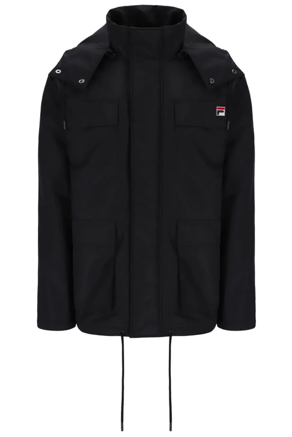 Schwarze Liam Cargo-Wattjacke