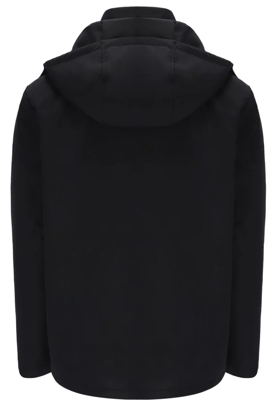 Schwarze Liam Cargo-Wattjacke