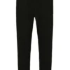 Schwarze Lorrie-Velours-Jogginghose