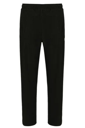 Schwarze Lorrie-Velours-Jogginghose