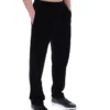 Schwarze Lorrie-Velours-Jogginghose