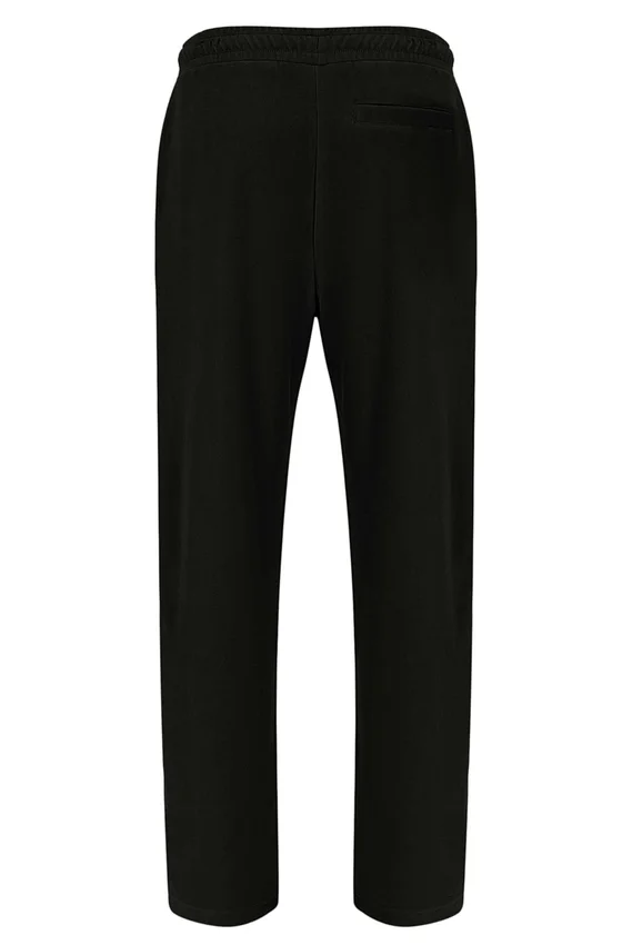 Schwarze Lorrie-Velours-Jogginghose