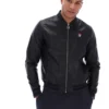 Schwarze Malyk Archive Influence Kunstlederjacke